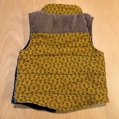 パッチワーク ダウンベスト　80の画像