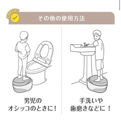 ほぼ新品【コンビ】洋式おまるでステップの画像