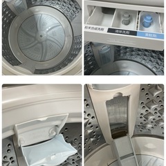 R422 ☀️ ジモティー限定価格！ TOSHIBA 洗濯機（7.0㎏) 20年製 AW-7D9 ⭐ 動作確認済 ⭐ クリーニング済の画像