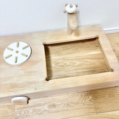 【木製】おままごとキッチンの画像