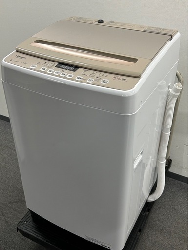 高年式★ハイセンス全自動洗濯機 HW-DG75C 2025年製　7キロ洗濯機