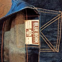 ジーンズ　ベルボトム、ボタンフライの画像