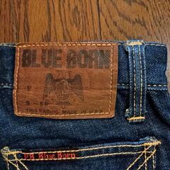 ジーンズ　ベルボトム、ボタンフライの画像