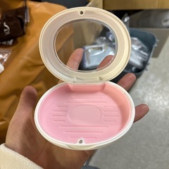 美しい透明な窓付きマウスピースボックス、持ち運びやすいリテーナーケース、インビザライン対応の小型リテーナーホルダー の画像