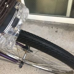 地域限定送料無料　ヤマハ　パス　ナチュラ　12,3AH　子供乗せ　パープル　アシスタ　ビビDX　神戸市　電動自転車　の画像