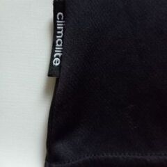 adidasアディダス Climaliteクライマライト ロゴ入り黒Ｔシャツ スポーツウェア 半袖 サイズXLの画像