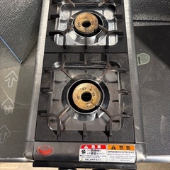 マルゼンの2口ガステーブルコンロ・都市ガス(M-822DC)2024年製の画像