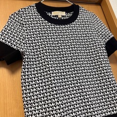 Michaelkors 中古美品　半袖ニット　MKロゴプリントTシャツの画像