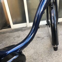 地域限定送料無料　ヤマハ　パス　ナチュラ　12,3AH　子供乗せ　24インチ　紺　アシスタ　ビビDX　神戸市　電動自転車　の画像