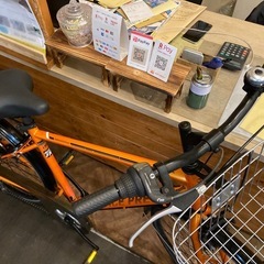 【前後タイヤ・チューブ新品！】7段変速　700×28cシティクロス　オレンジの画像