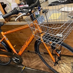 【前後タイヤ・チューブ新品！】7段変速　700×28cシティクロス　オレンジの画像