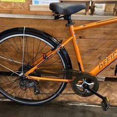 【前後タイヤ・チューブ新品！】7段変速　700×28cシティクロス　オレンジの画像