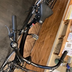 【チェーン新品！】シングルギア　26インチ自転車　ブラックの画像