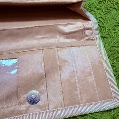 🌾✨ナチュラルでおしゃれ♡井草風編み込みデザイン長財布👜✨使いやすさ抜群＆個性的♡お試し価格100円！【長財布／ナチュラル／お手頃／中古】の画像