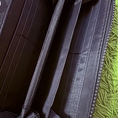 🖤✨シンプル＆おしゃれなブラック布製長財布✨美品♡まだまだ活躍！お出かけに便利なコンパクトサイズ💛【長財布／黒／布製／お手頃価格200円】の画像