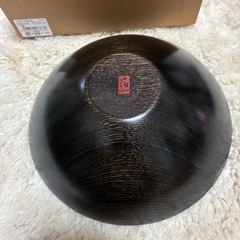 おぼろ月　ボウル6寸(漆)｜金沢金箔の画像