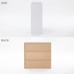 ラック キャビネット 奥行30 大容量 薄型 収納 棚 ロータイプ 木目調  LOWYAの画像