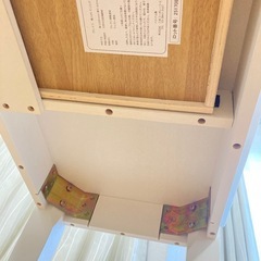 スリムデスク白の画像