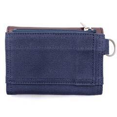 ポーター エッセンシャルデザイン 三つ折り財布 ネイビー/ブラウン ウォレット PORTERの画像