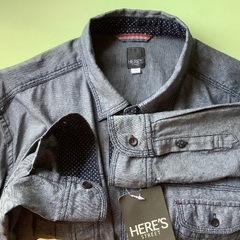 HERE'S STREETのXLサイズの長袖シャツ　未使用タグ付きの画像