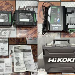 【未使用】ハイコーキ HiKOKI Wh36DD(2XHYSZ) コードレスインパクトドライバ 36V バッテリ×2・充電器付き【ハンズクラフト佐賀】の画像