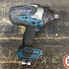 【久留米】【引き取り限定】【中古品】makita マキタ TW1001DZ インパクトレンチ バッテリ(18V/6.0Ah/使用回数:39回)×1・充電器・ケース付 ※使用感ありの画像