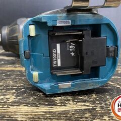 【久留米】【引き取り限定】【中古品】makita マキタ TW1001DZ インパクトレンチ バッテリ(18V/6.0Ah/使用回数:39回)×1・充電器・ケース付 ※使用感ありの画像