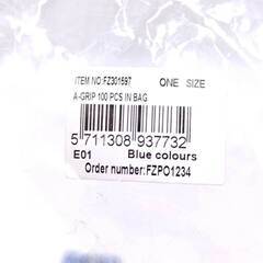 【未使用】[41本入セット] バドミントン オーバー グリップテープ A-GRIP ブルー 青 FZ301597 ポリウレタン+不織布製 25×1100×0.6mm (幅×長さ×厚さ)の画像