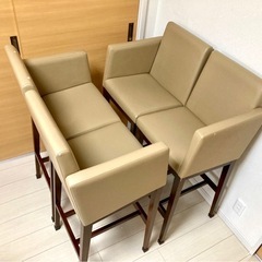 カウンターチェア　5脚セットの画像