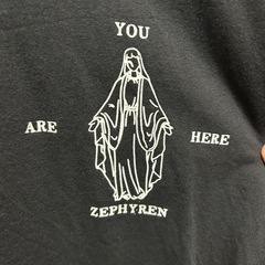 [市内限定、古着]Zephyren ゼファレン L/S TEE - twilight - BLACK Mサイズ Jロック ハードコア ロンT 長袖Tシャツ 黒の画像