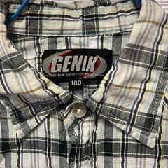 ボーイズ140サイズ長袖チェック柄シャツの画像