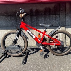 NO:1  赤　子供自転車d-bike アイデス　18インチ の画像