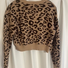 インポート　豹柄　セーター　Mサイズの画像