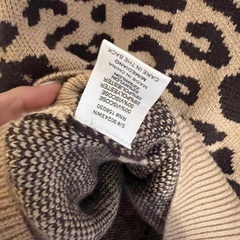 インポート　豹柄　セーター　Mサイズの画像