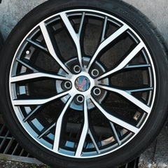 19×8.5J 純正 アルミ ホイール 5穴 PCD 114.3 +55の画像