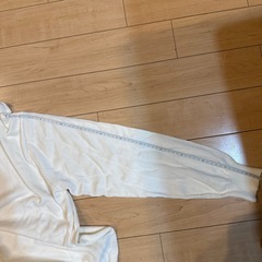 ナノユニバース　NANO UNIVERSE オフホワイトM クルーネックニット　メンズの画像