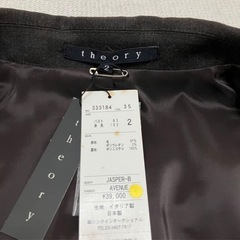 【theory】パンツスーツ チャコール M セットアップの画像