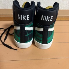 NIKE BLAZER MID '77 ナイキ ブレーザー ミッド ブラック チェックの画像