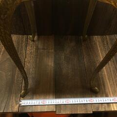 サイドテーブル 花台 猫足 アイアン インテリア 置物 レトロの画像