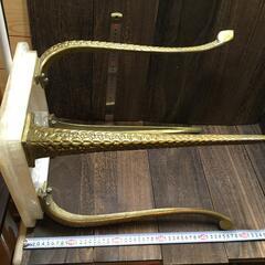 サイドテーブル 花台 猫足 アイアン インテリア 置物 レトロの画像