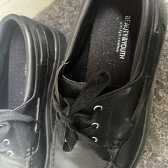 BEAUTY&YOUTH UNITED ARROWSモカシンシューズ ブラック 
の画像