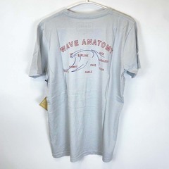 【未使用】Almond Surfboards アーモンド サーフ 半袖Tシャツ ロゴ M ライトブルー ユニセックスの画像
