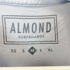 【未使用】Almond Surfboards アーモンド サーフ 半袖Tシャツ ロゴ M ライトブルー ユニセックスの画像