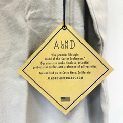 【未使用】Almond Surfboards アーモンド サーフ 半袖Tシャツ ロゴ M ライトブルー ユニセックスの画像