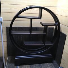 丸型 茶壷 飾棚 インテリア 雑貨 置物 レトロ 和室の画像