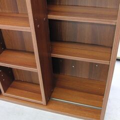 スライド本棚 幅90㎝奥行29.5㎝高さ92㎝ コミックラック 収納棚 書棚 札幌 手稲の画像