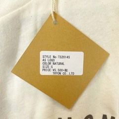 【未使用】Almond Surfboards アーモンド サーフ AS 半袖Tシャツ ロゴ S ナチュラル TS2014S ユニセックスの画像