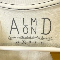 【未使用】Almond Surfboards アーモンド サーフ AS 半袖Tシャツ ロゴ S ナチュラル TS2014S ユニセックスの画像