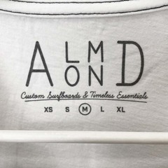 【未使用】Almond Surfboards & Design アーモンドサーフボードデザイン SURFING BOARD S/S 半袖Tシャツ ロゴ ブランド M ホワイト TS1902SP ユニセックスの画像