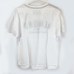 【未使用】Almond Surfboards & Design アーモンドサーフボードデザイン SURFING BOARD S/S 半袖Tシャツ ロゴ ブランド M ホワイト TS1902SP ユニセックスの画像
